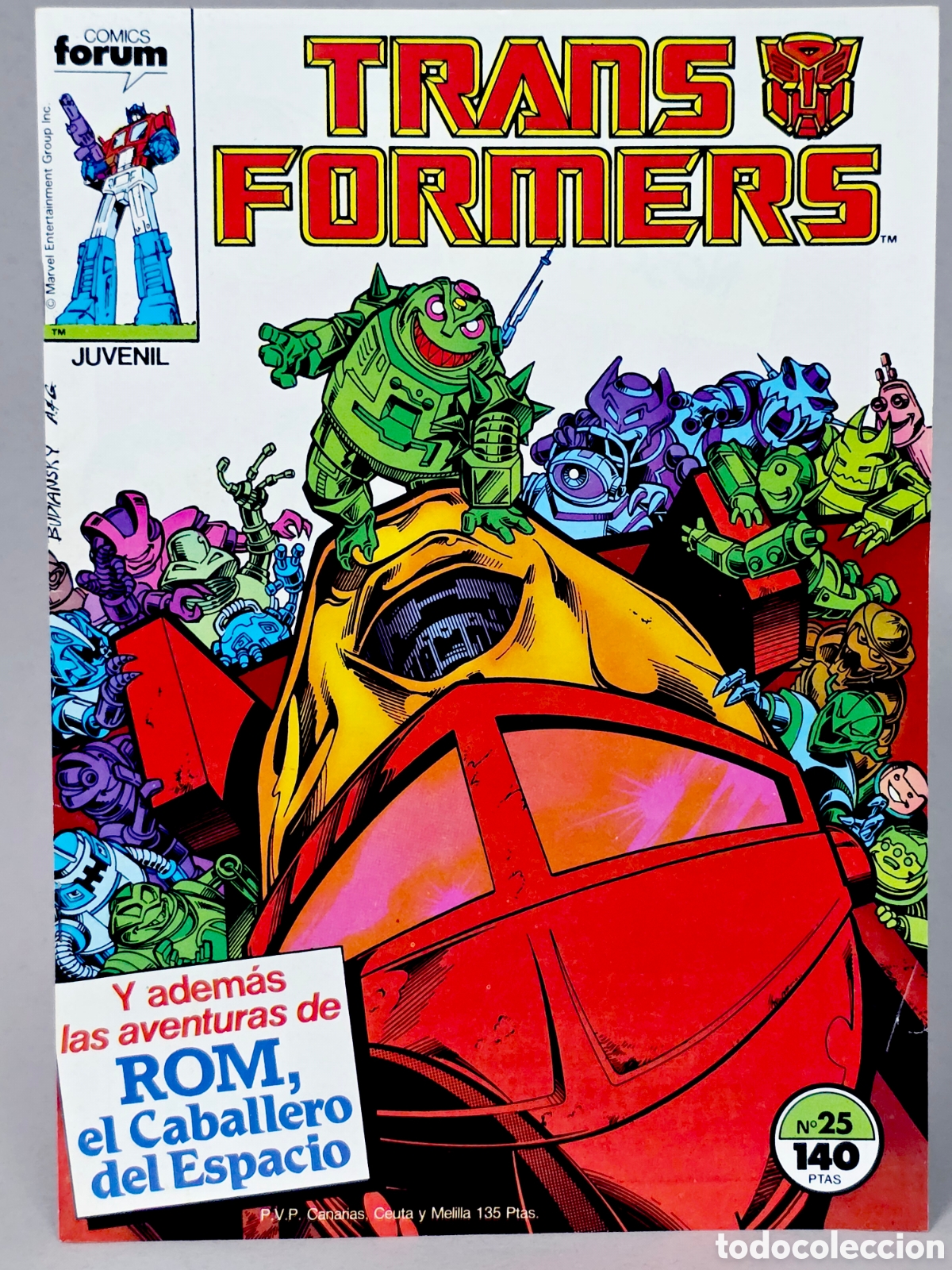 C&oacute;mics: C&Oacute;MIC DE KIOSCO TRANSFORMERS 25 FORUM MARVEL GRAPA