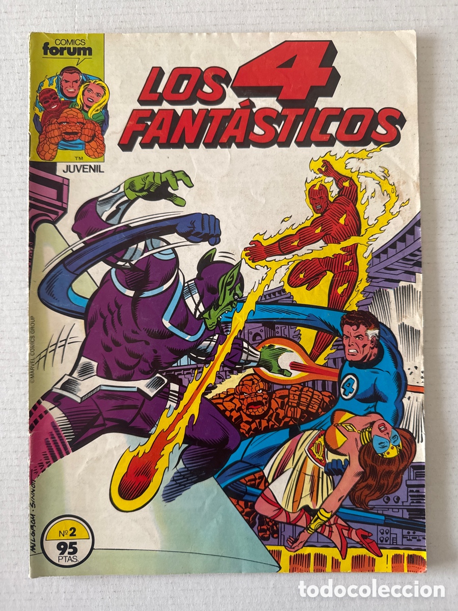 C&oacute;mics: LOS 4 FANT&Aacute;STICOS #2 Vol1 FORUM 1&ordf; edici&oacute;n. &laquo;infrecuente&raquo;