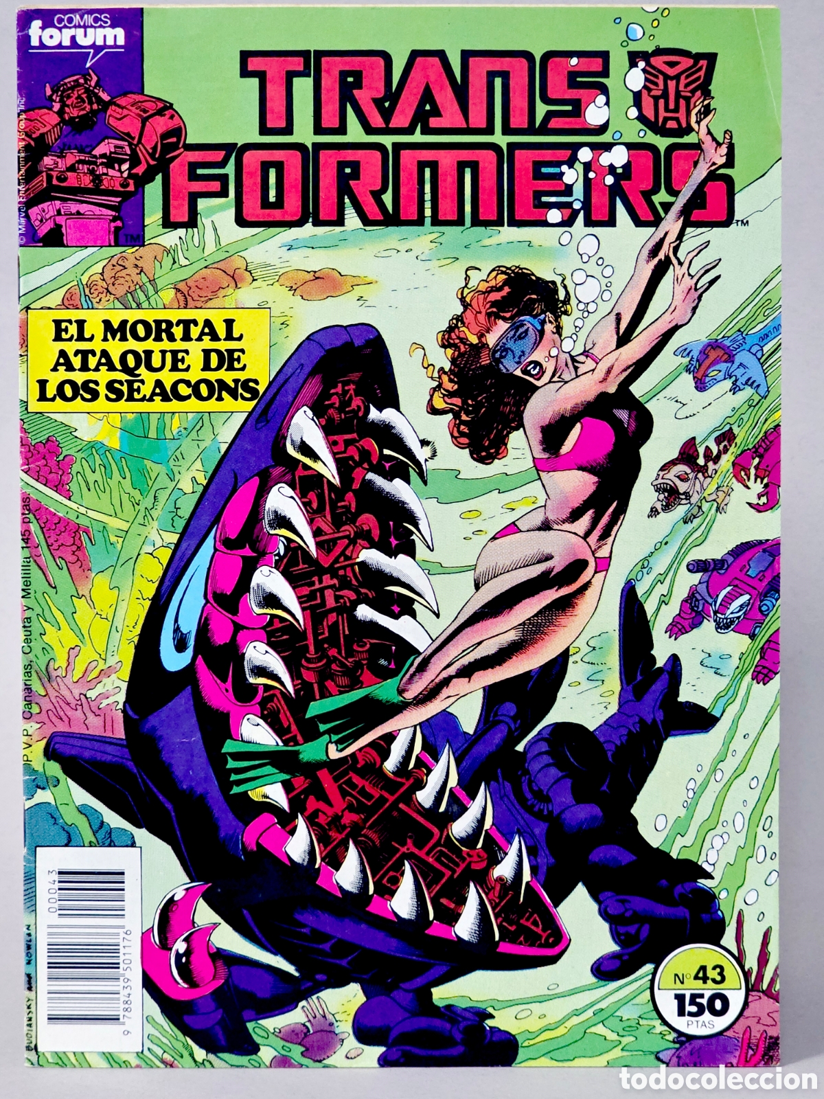 C&oacute;mics: C&Oacute;MIC TRANSFORMERS 43 FORUM MARVEL GRAPA MUY BUEN ESTADO