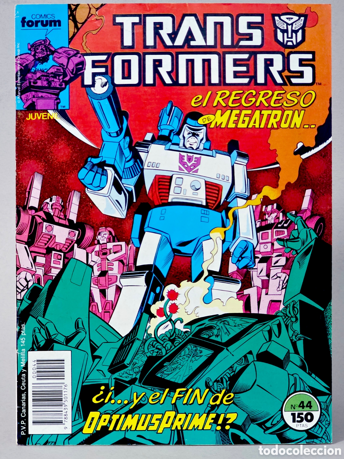 C&oacute;mics: C&Oacute;MIC TRANSFORMERS 44 FORUM MARVEL GRAPA MUY BUEN ESTADO