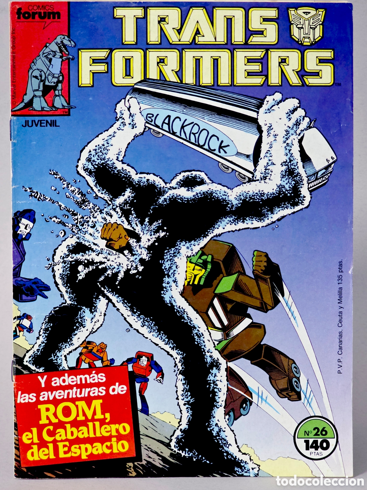 C&oacute;mics: C&Oacute;MIC TRANSFORMERS 26 FORUM MARVEL GRAPA MUY BUEN ESTADO - Foto 1