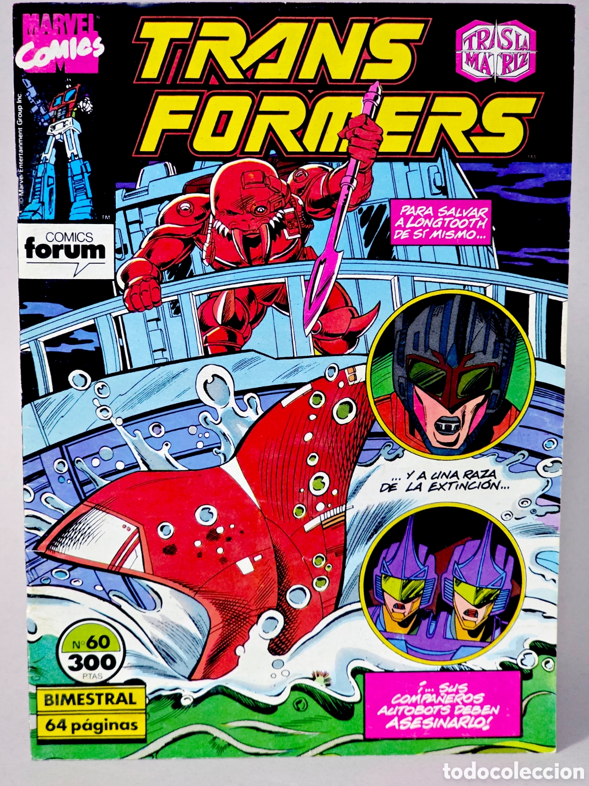 C&oacute;mics: C&Oacute;MIC TRANSFORMERS 60 FORUM MARVEL GRAPA MUY BUEN ESTADO - Foto 1