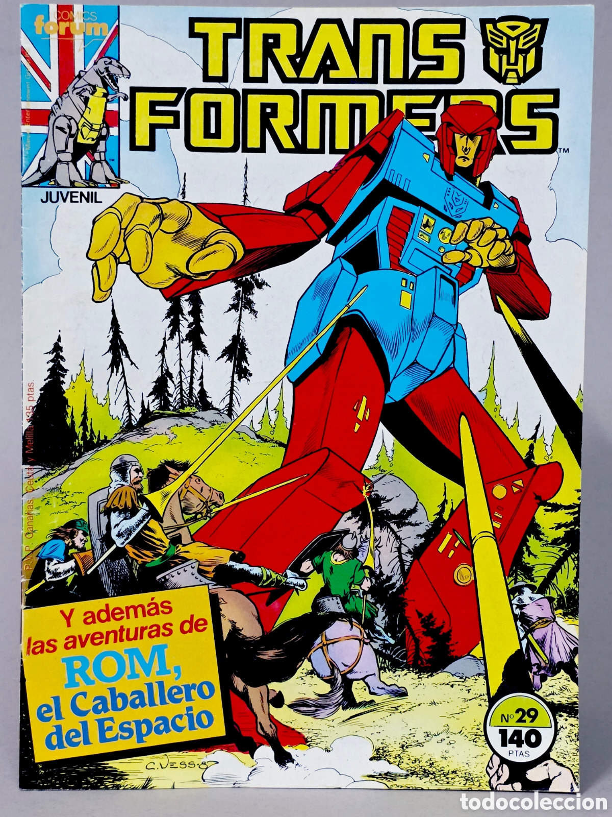 C&oacute;mics: C&Oacute;MIC TRANSFORMERS 29 FORUM MARVEL GRAPA MUY BUEN ESTADO - Foto 1