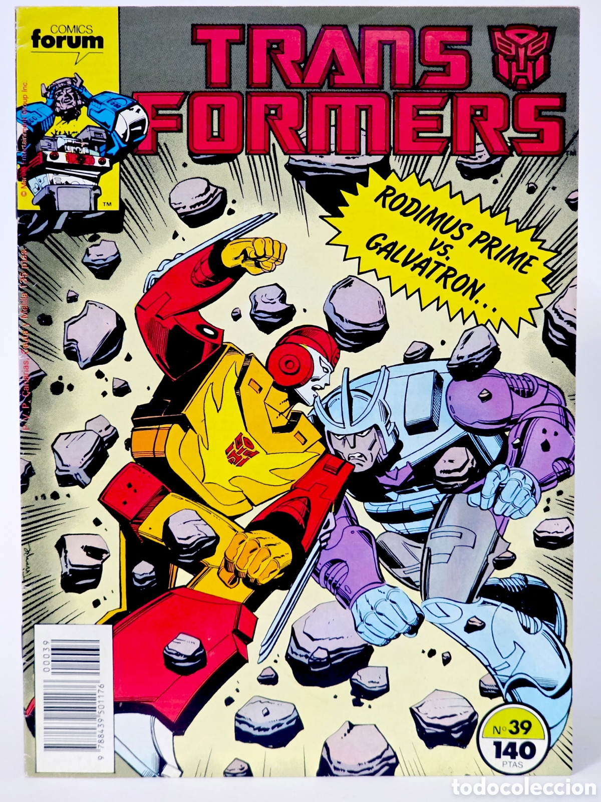C&oacute;mics: C&Oacute;MIC TRANSFORMERS 39 FORUM MARVEL GRAPA CASI EXCELENTE ESTADO - Foto 1