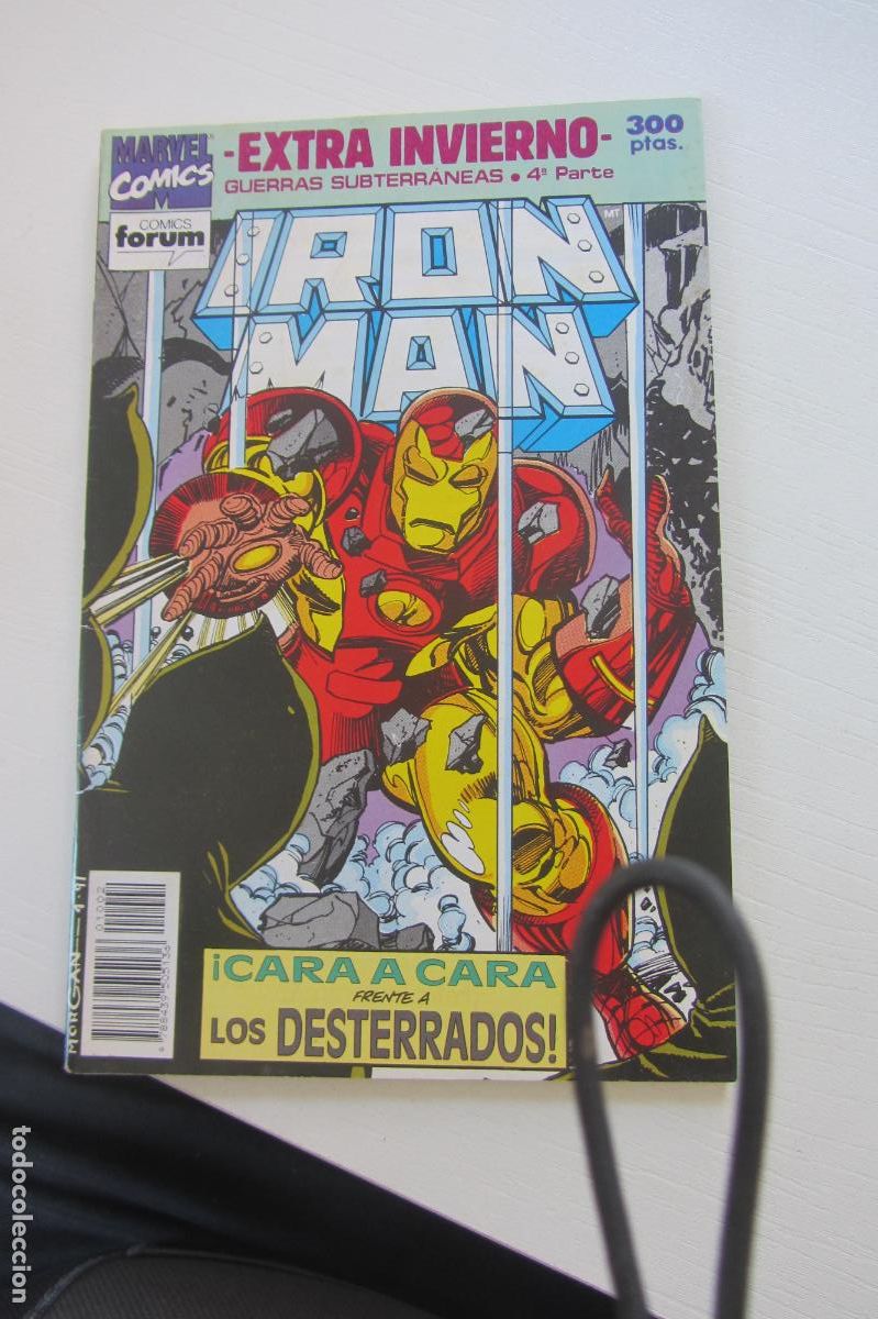C&oacute;mics: IRON MAN - EXTRA INVIERNO 1992 - FORUM - GUERRAS SUBTERR&Aacute;NEAS 4&ordf; PARTE FORUM COMICS arx65