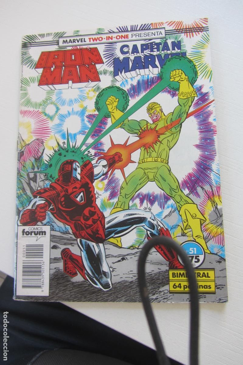 C&oacute;mics: MARVEL TWO IN ONE PRESENTA IRON MAN Y CAPITAN MARVEL N&ordm; 51 - FORUM arx65