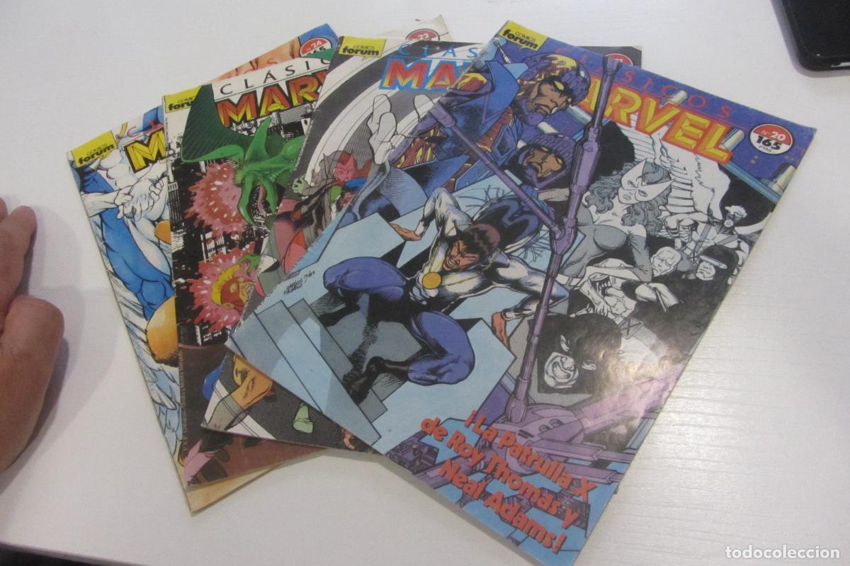C&oacute;mics: CLASICOS MARVEL (ROY THOMAS, NEAL ADAMS) N&ordm; DEL 20 21 22 24 ( CASI COMPLETA) FORUM arx67