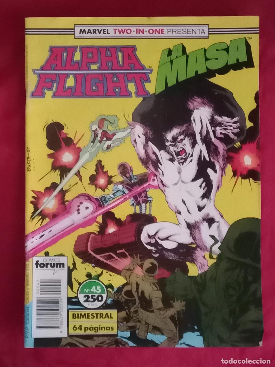 C&oacute;mics: Alpha Flight / La Masa - n&ordm;. 45 - Marvel Two-In-One Presenta - Edit. Forum. 1987 - Foto 1
