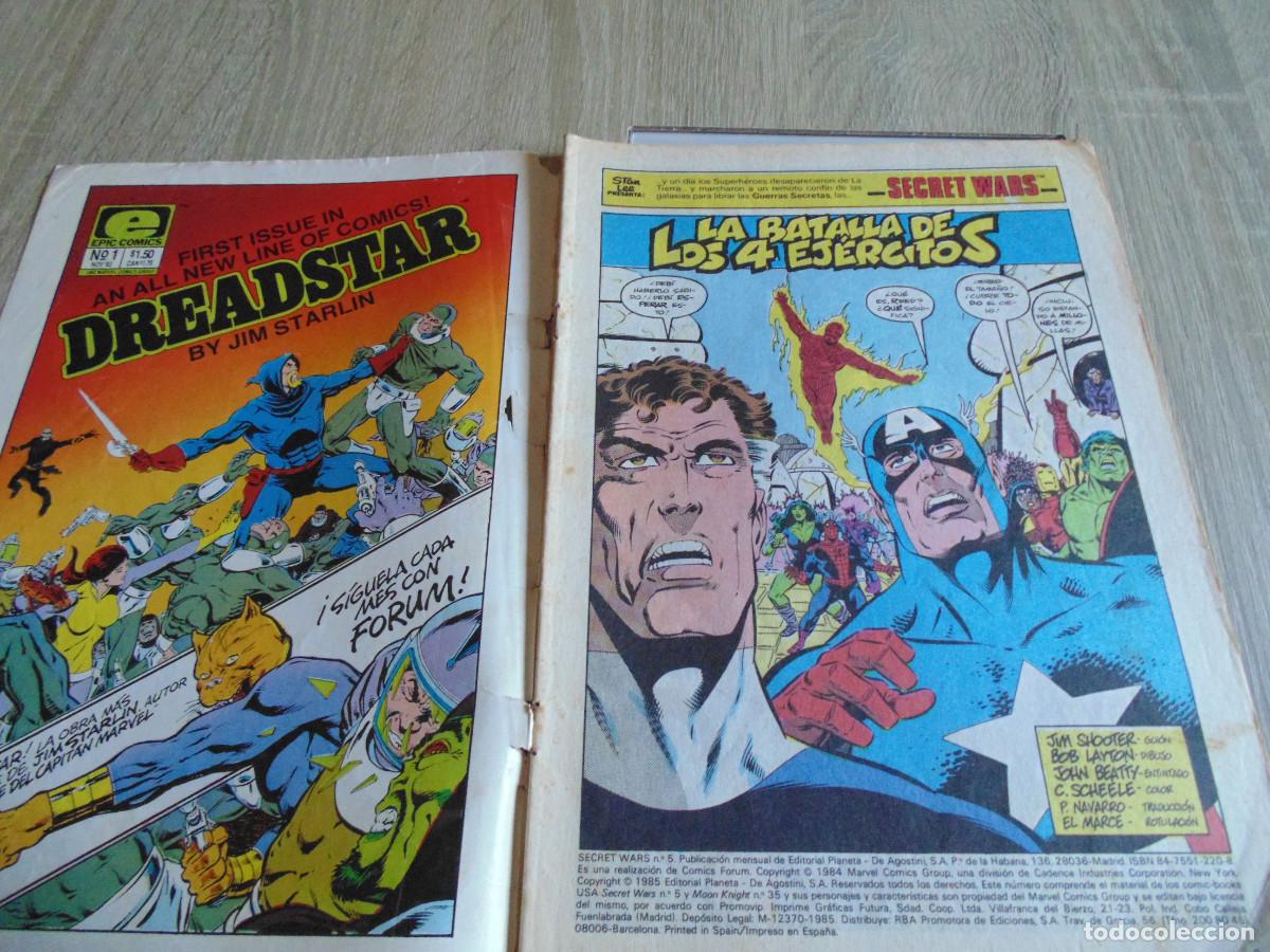 C&oacute;mics: Secret Wars Vol-1 1&ordf; Ed n&ordm; 5. 1985. Marvel / Forum. - Foto 2