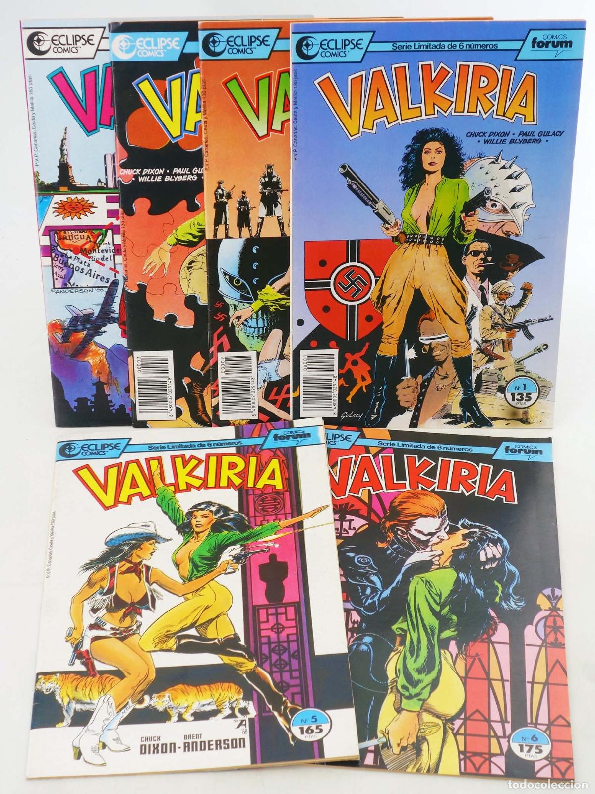 C&oacute;mics: VALKIRIA 1 A 6. COMPLETA. Forum, 1990