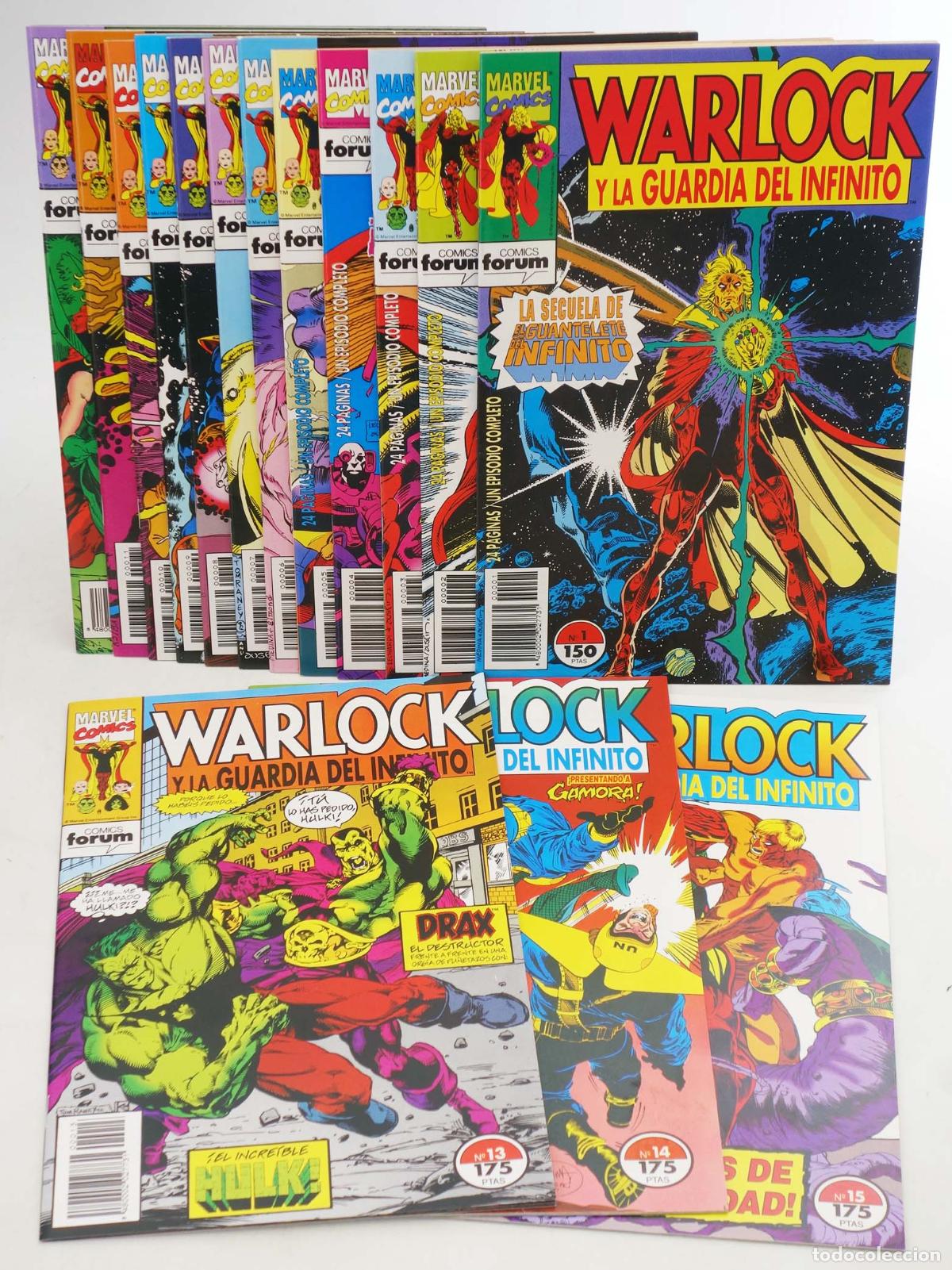 C&oacute;mics: WARLOCK Y LA GUARDIA DEL INFINITO 1 A 15. FALTAN 16 Y 17. Forum, 1993