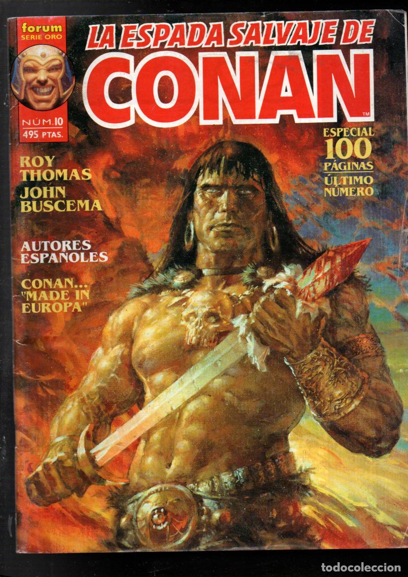 Comics : LA ESPADA SALVAJE DE CONAN, N&ordm; 10. COMICS FORUM. ESPECIAL 100 PAGS. ULTIMO NUMERO. 1997