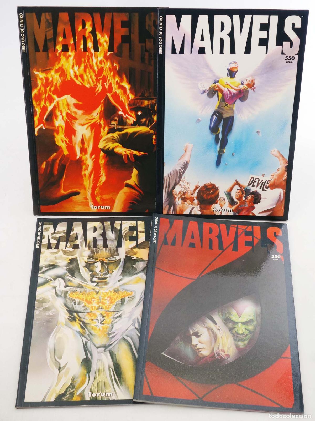 C&oacute;mics: COLECCI&Oacute;N PRESTIGIO 67,69,70,71. MARVELS 1 A 4 COMPLETA (Kurt Busiek/Alex Ross) Forum, 1994