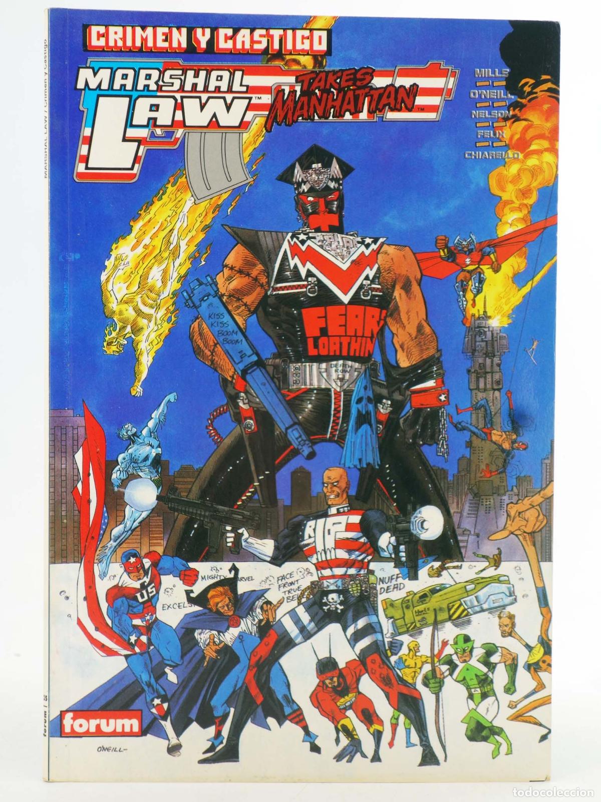 C&oacute;mics: COLECCI&Oacute;N PRESTIGIO 35. MARSHAL LAW: CRIMEN Y CASTIGO (Pat Mills/Kevin O'Neill) Forum, 1992