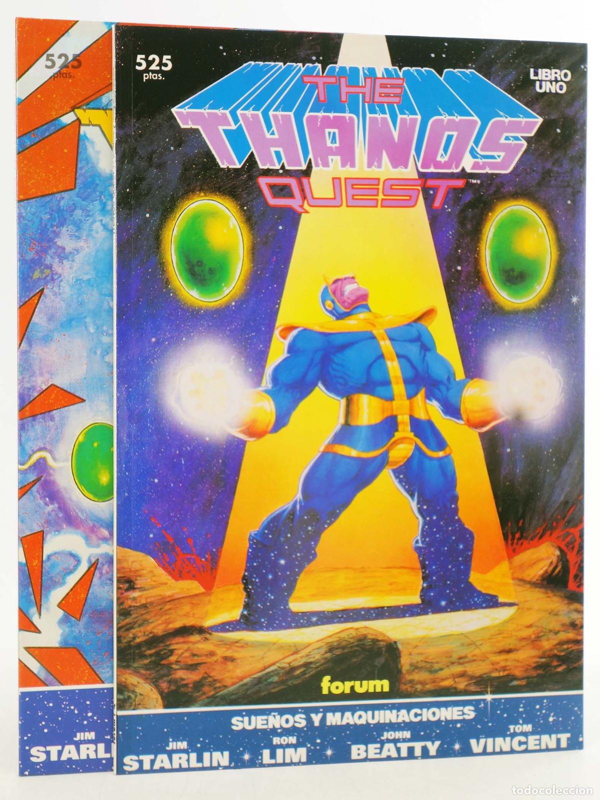 C&oacute;mics: COLECCI&Oacute;N PRESTIGIO 37,38. THE THANOS QUEST 1 A 2 COMPLETA (Jim Starlin/Ron Lim) Forum, 1992