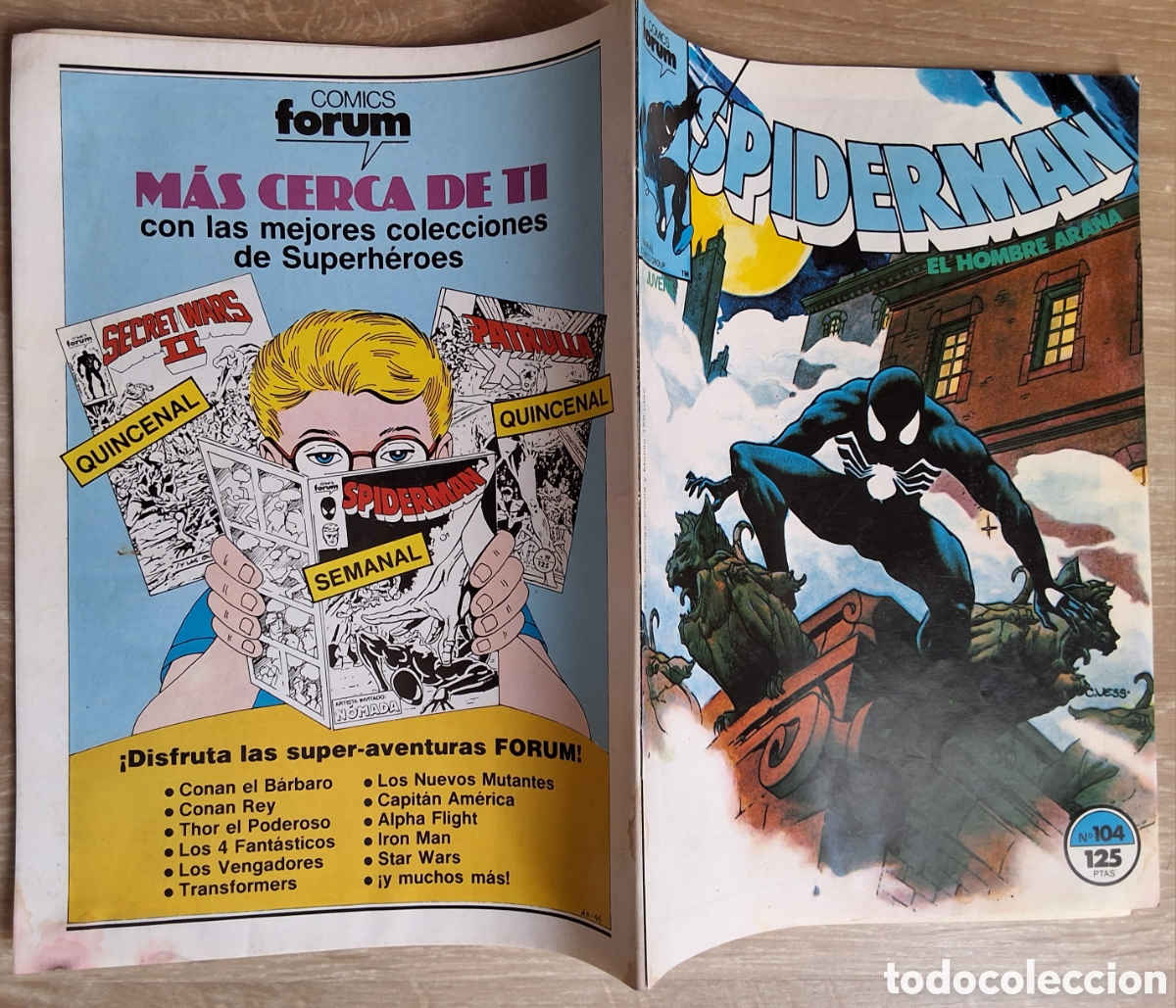 C&oacute;mics: Spiderman comic forum grapa numero 104 y daredevil - Foto 1