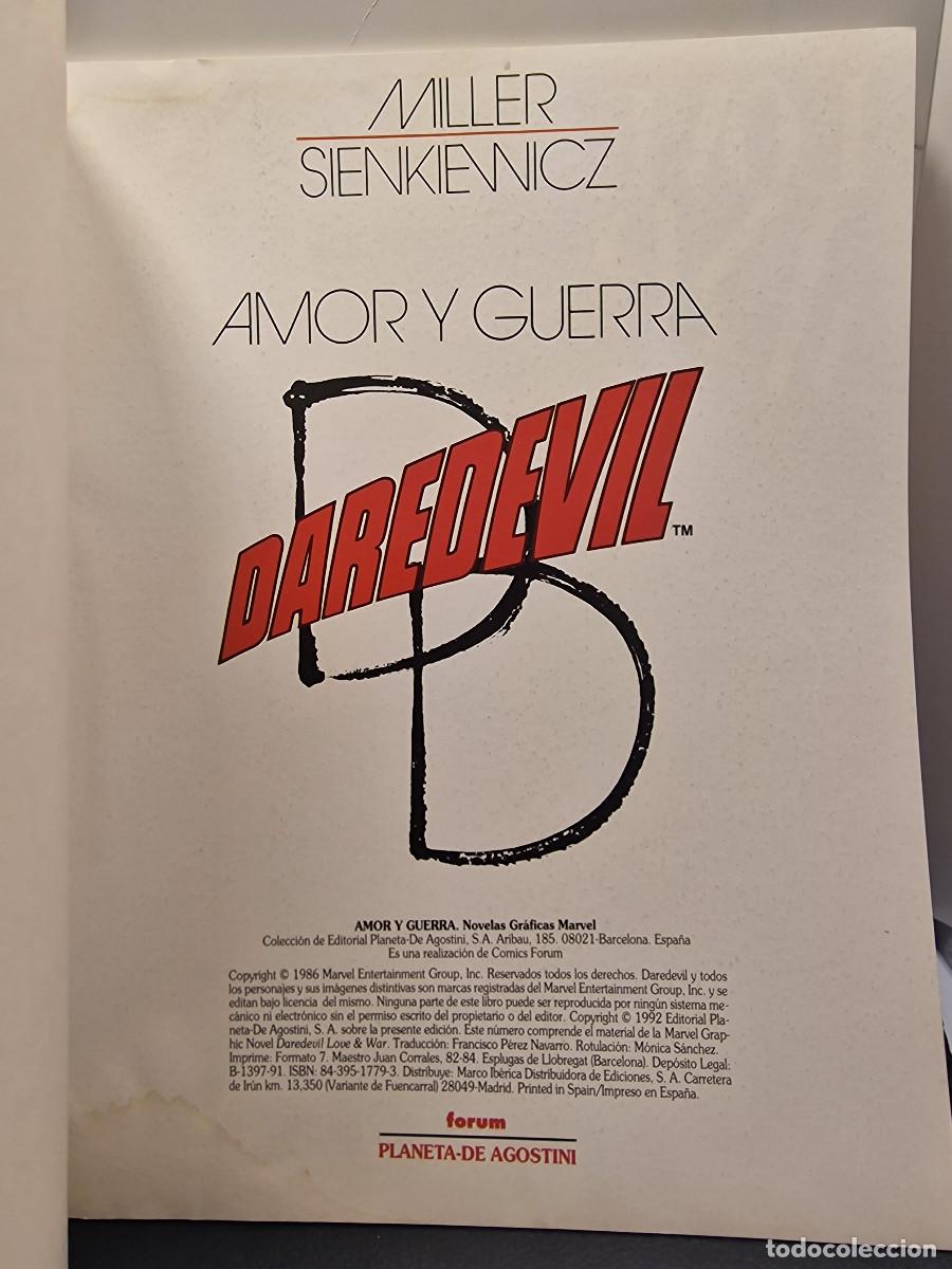C&oacute;mics: DAREDEVIL - LOVE AND WAR - FRANK MILLER - FORUM N&ordm; 8 - Foto 2