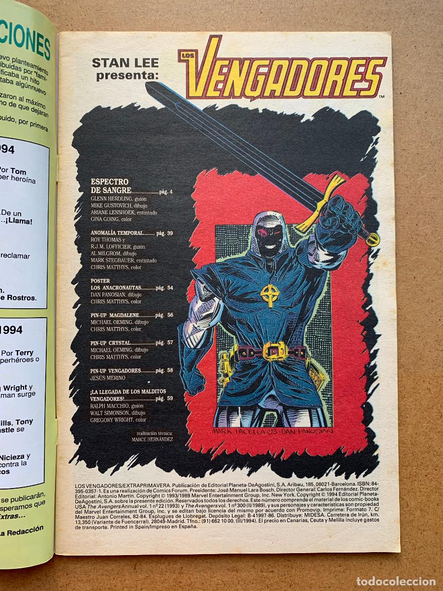 C&oacute;mics: Los Vengadores Extra Primavera 1994 - D3 - Foto 2