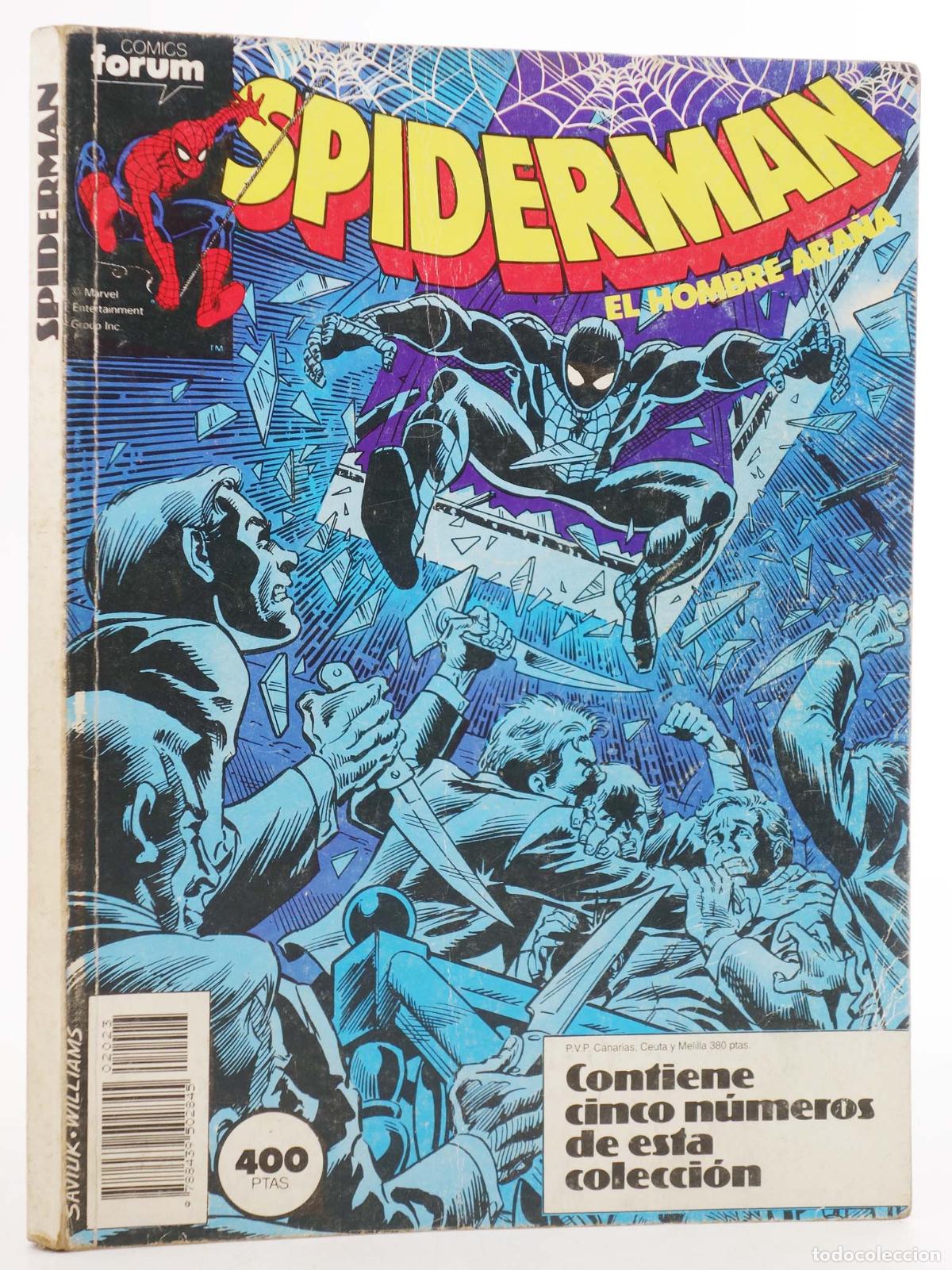 C&oacute;mics: SPIDERMAN VOL 1 191 A 195. RETAPADO (Vvaa) Forum, 1989