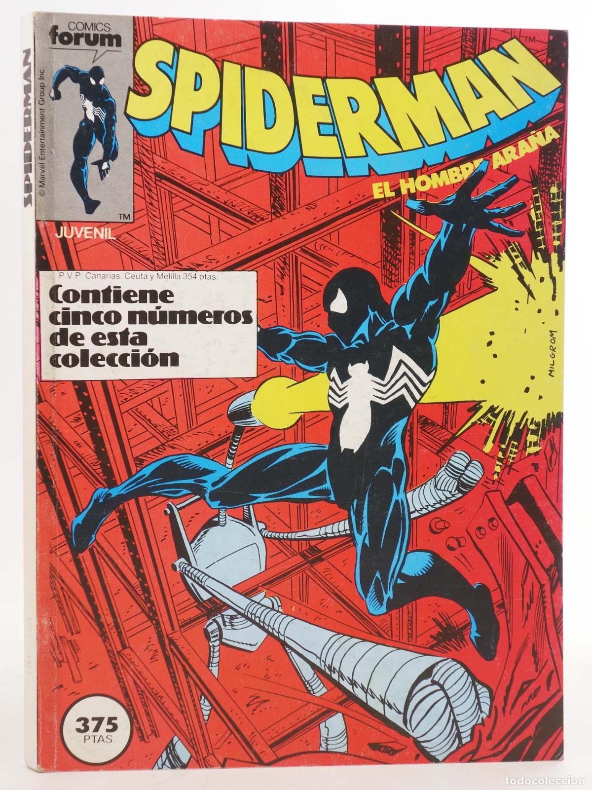 C&oacute;mics: SPIDERMAN VOL 1 151 A 155. RETAPADO (Vvaa) Forum, 1988