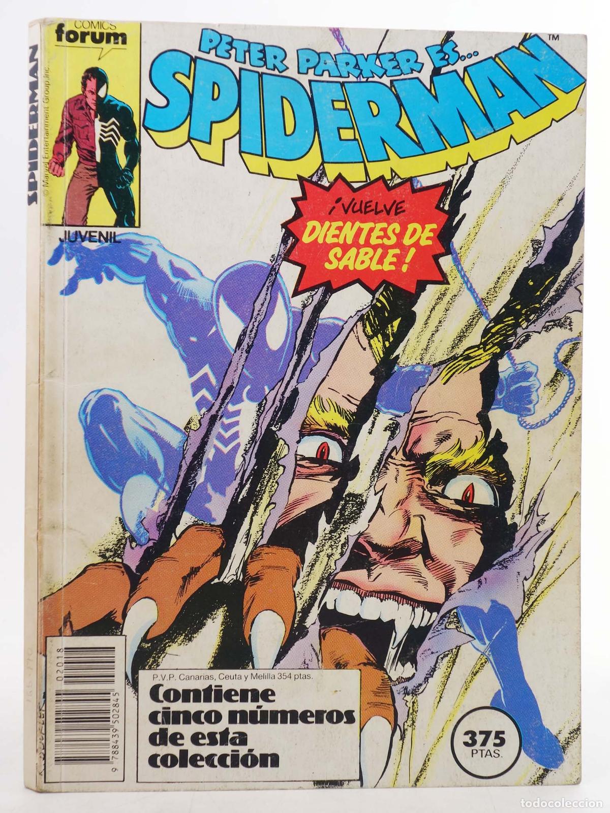 C&oacute;mics: SPIDERMAN VOL 1 166 A 170. RETAPADO (Vvaa) Forum, 1988