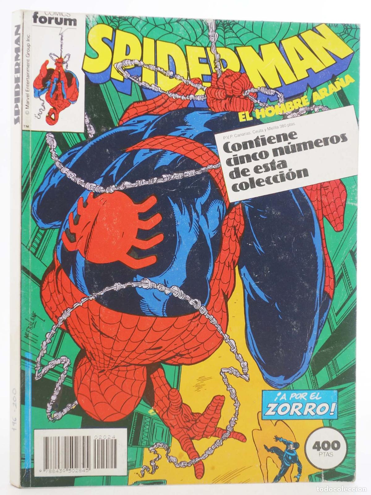 C&oacute;mics: SPIDERMAN VOL 1 196 A 200. RETAPADO (Vvaa) Forum, 1989