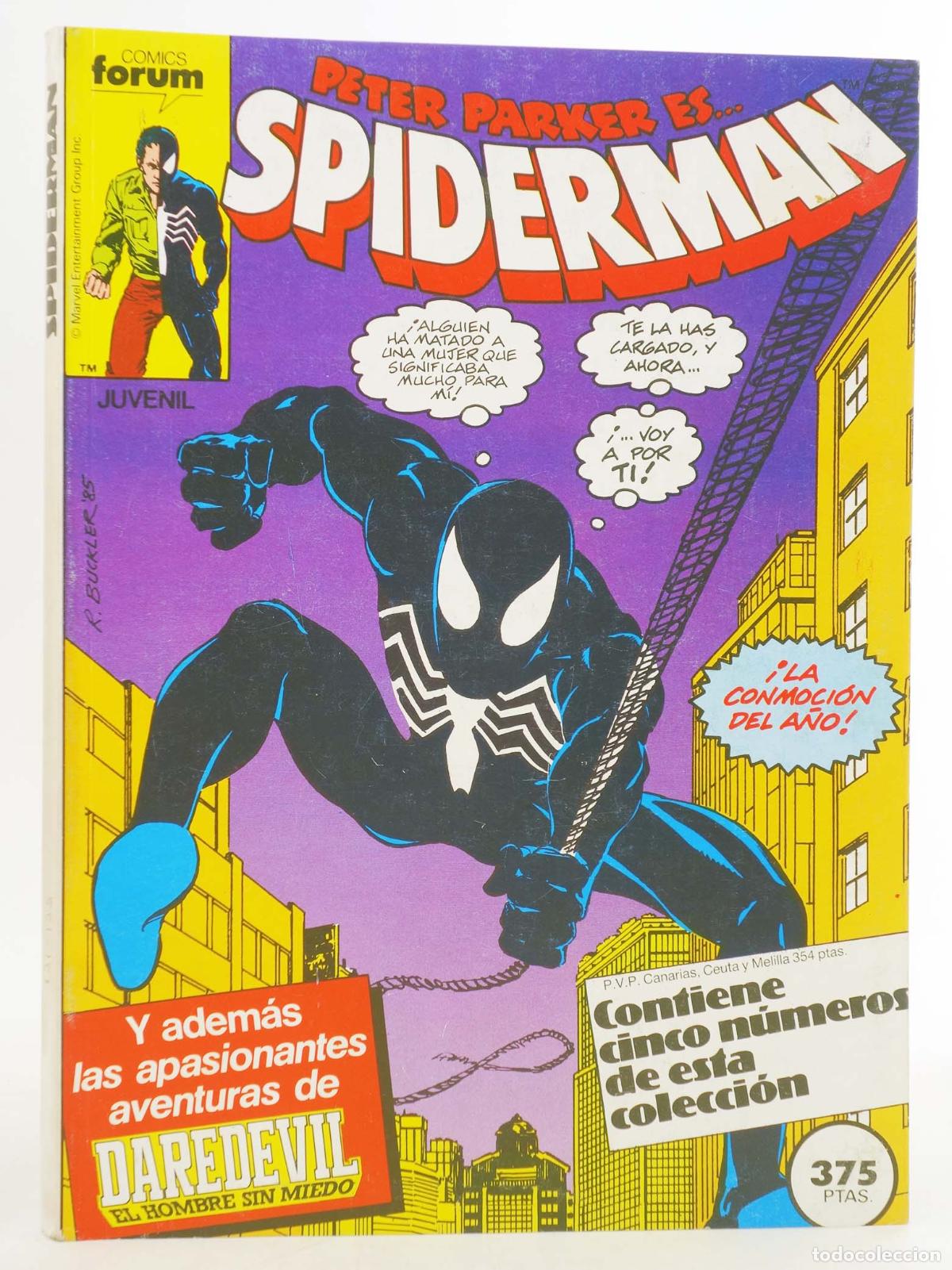 C&oacute;mics: SPIDERMAN VOL 1 131 A 135. RETAPADO (Vvaa) Forum, 1987