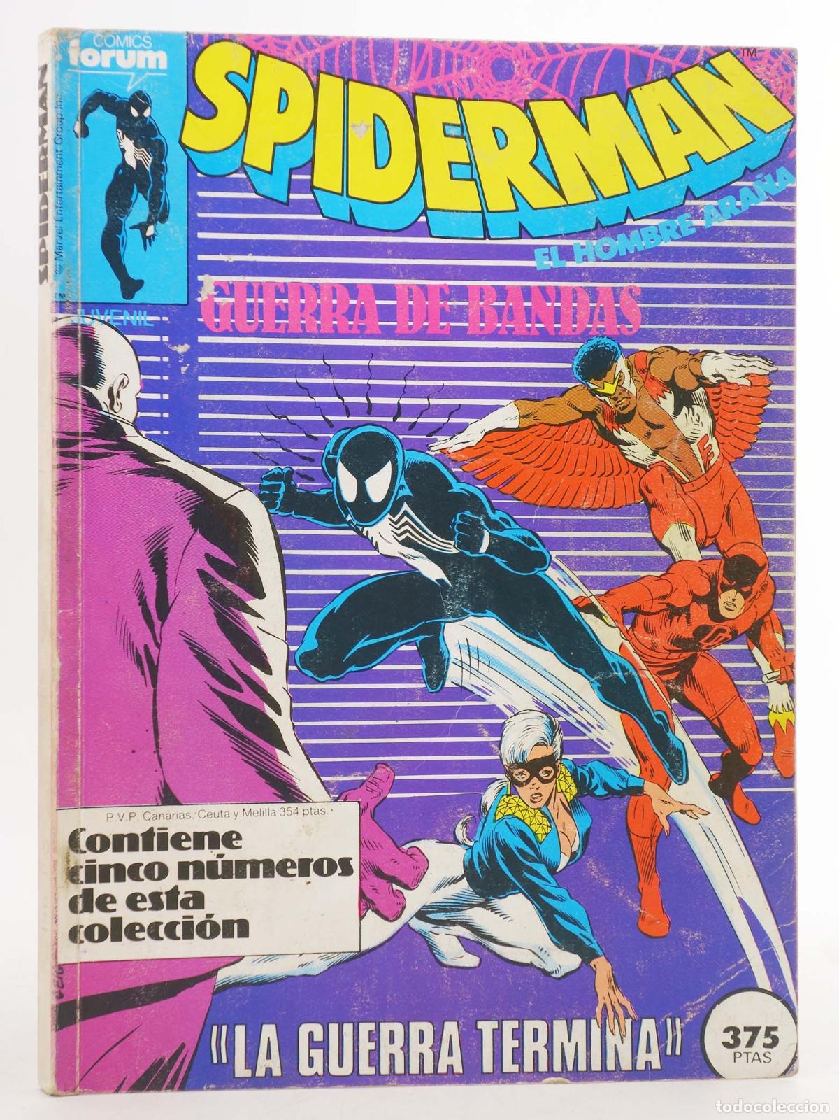 C&oacute;mics: SPIDERMAN VOL 1 146 A 150. RETAPADO (Vvaa) Forum, 1987