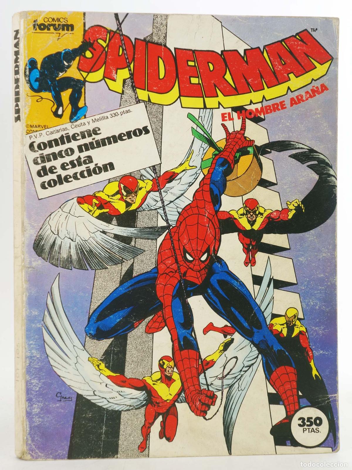C&oacute;mics: SPIDERMAN VOL 1 101 A 105. RETAPADO (Vvaa) Forum, 1986