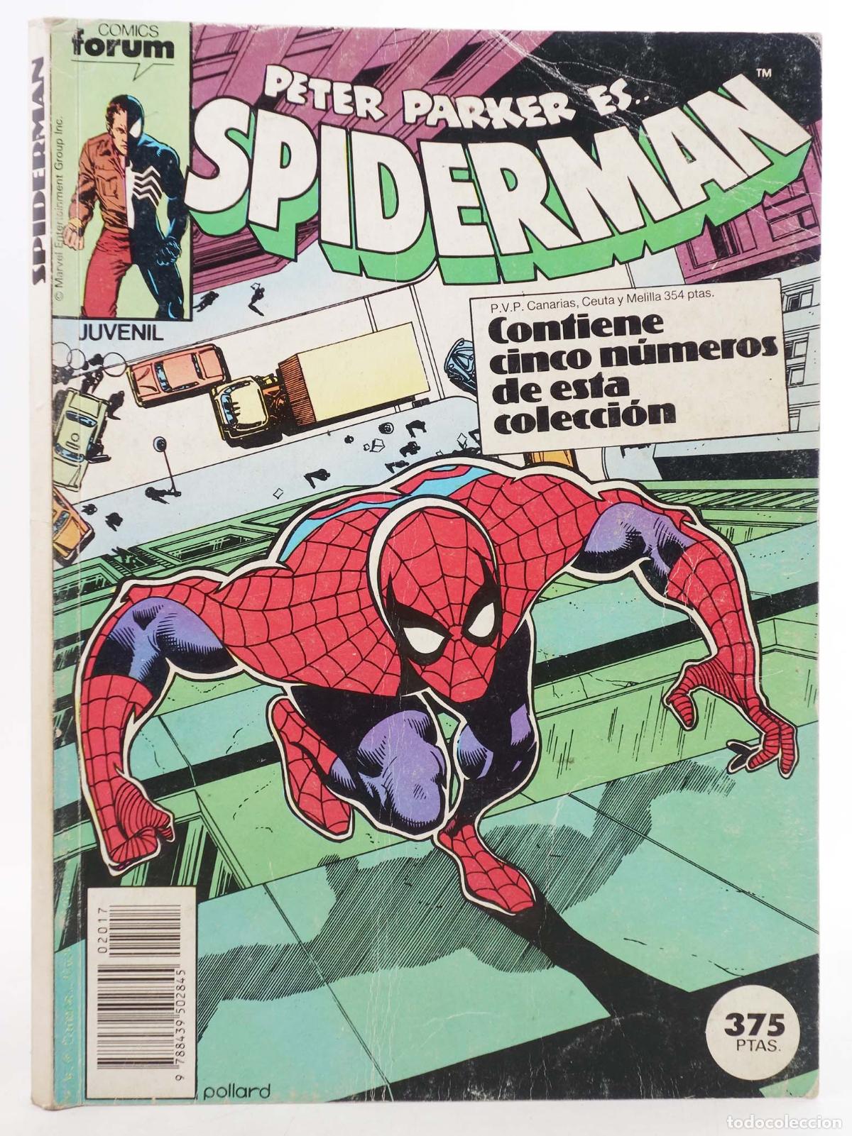 C&oacute;mics: SPIDERMAN VOL 1 161 A 165. RETAPADO (Vvaa) Forum, 1988