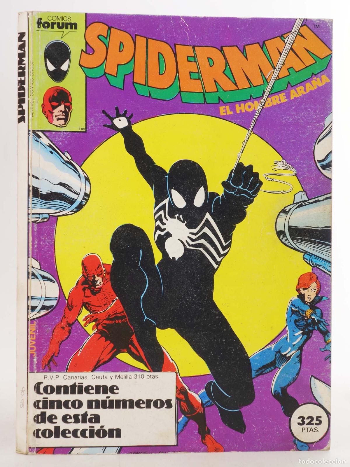C&oacute;mics: SPIDERMAN VOL 1 91 A 95. RETAPADO (Vvaa) Forum, 1986