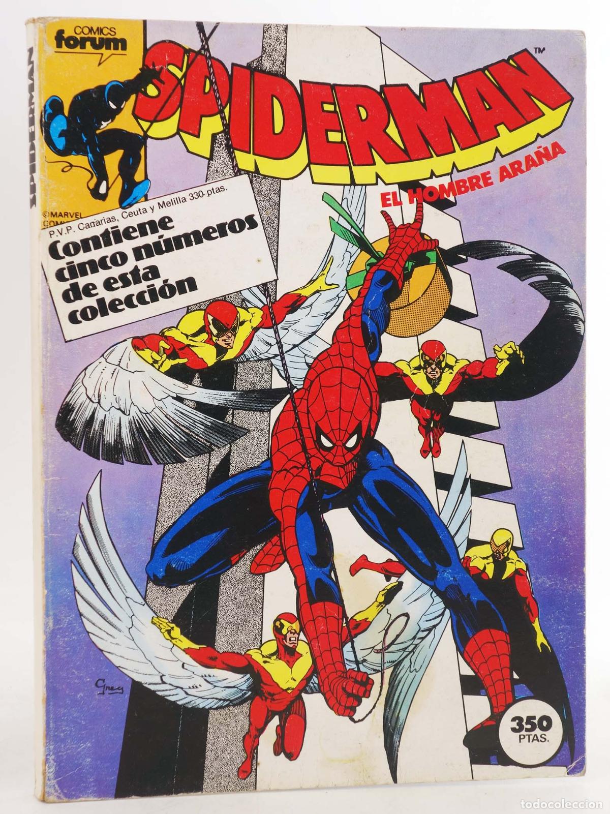 C&oacute;mics: SPIDERMAN VOL 1 101 A 105. RETAPADO (Vvaa) Forum, 1986
