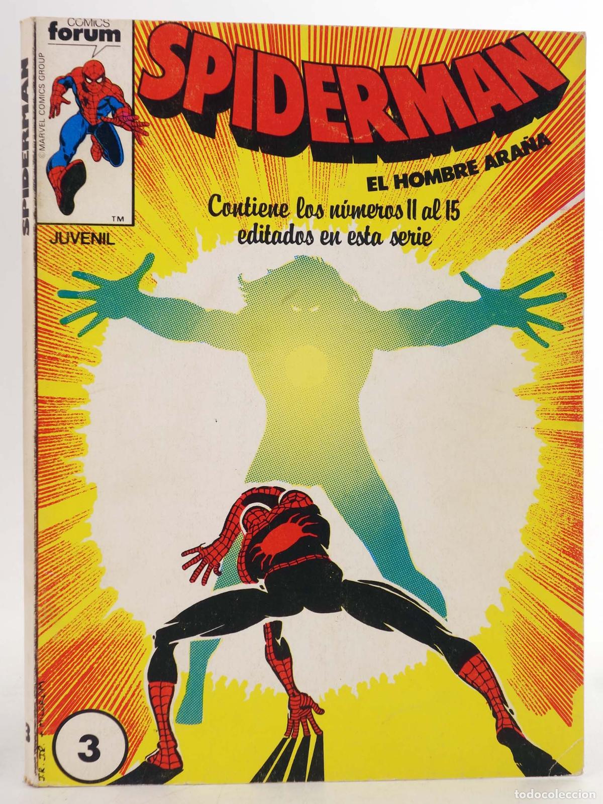 C&oacute;mics: SPIDERMAN VOL 1 12 A 15. RETAPADO. FALTA NUM 11 (Vvaa) Forum, 1986