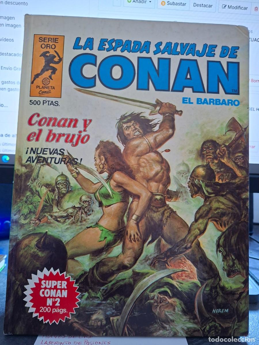 C&oacute;mics: SUPER CONAN N&ordm; 2 - CONAN Y EL BRUJO - 1&ordf; EDICION LA ESPADA SALVAJE - CAJA 1