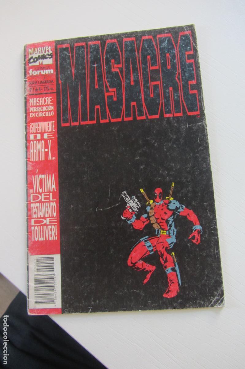 C&oacute;mics: MASACRE N&ordm; 1 EL PRIMERO, PERSECUCION EN EL CIRCULO 1,(MINISERIE DE 4).FORUM,1994 ARX80