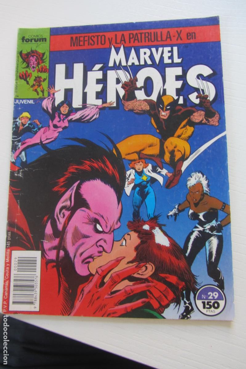 Comics: MARVEL HEROES N&ordm; 29 MEFISTO Y LA PATRULLA-X EDICIONES FORUM PLANETA 1989 ARX354