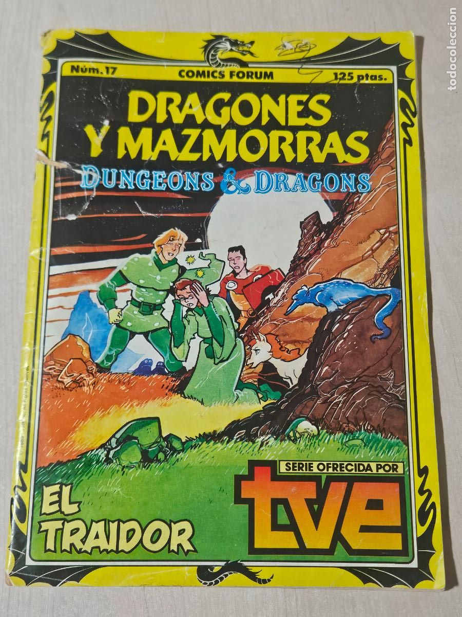C&oacute;mics: Dragones y mazmorras n&ordm; 17 , Dungeons & Dragons, Forum 1985, serie de TVE