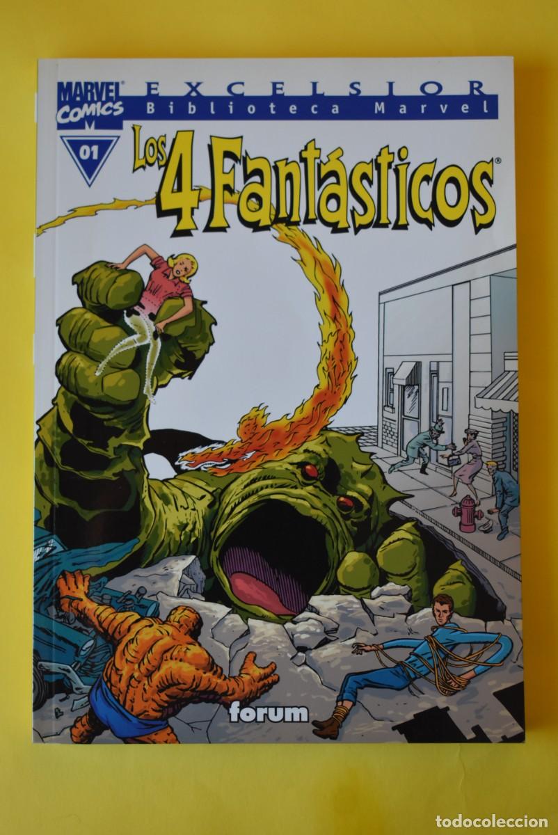C&oacute;mics: Comic Marvel. Biblioteca Excelsior. Los 4 fant&aacute;sticos. N. &ordm; 1. Forum. Marvel Comics. - Foto 1