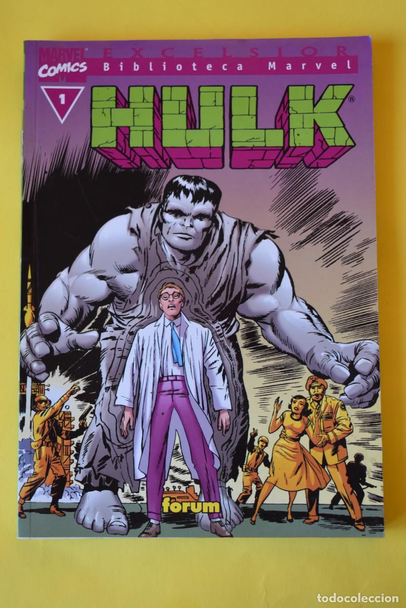 C&oacute;mics: Comic Marvel. Biblioteca Excelsior. Hulk. La Masa. N. &ordm; 1. Forum. Marvel Comics.