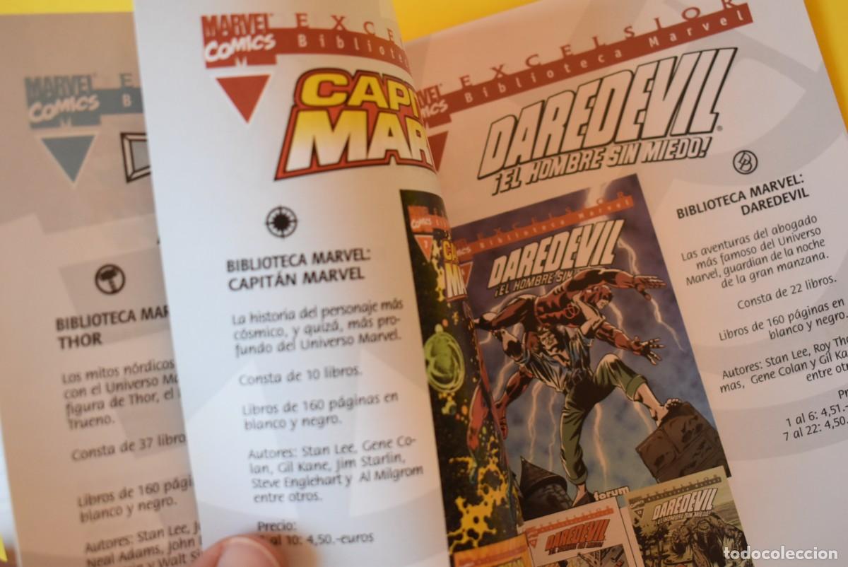 C&oacute;mics: Folleto publicidad Comics Marvel. Biblioteca Excelsior. Forum. Marvel Comics. - Foto 2