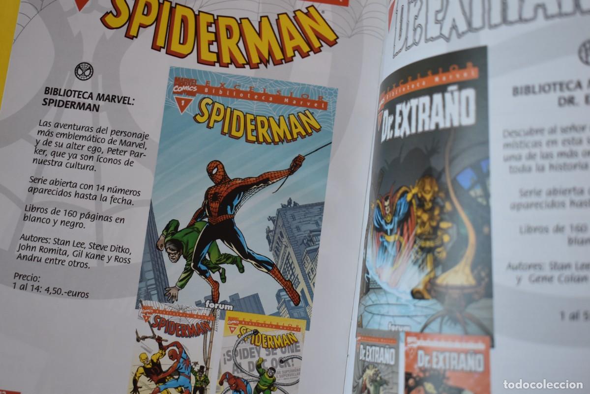 C&oacute;mics: Folleto publicidad Comics Marvel. Biblioteca Excelsior. Forum. Marvel Comics. - Foto 3