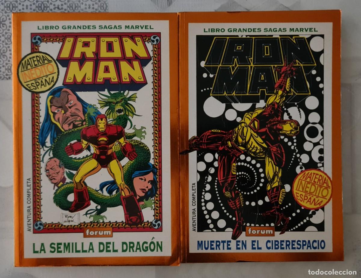 C&oacute;mics: GRANDES SAGAS MARVEL n&ordm; 4 y 17 de 21 IRON MAN. Comics Forum 1994