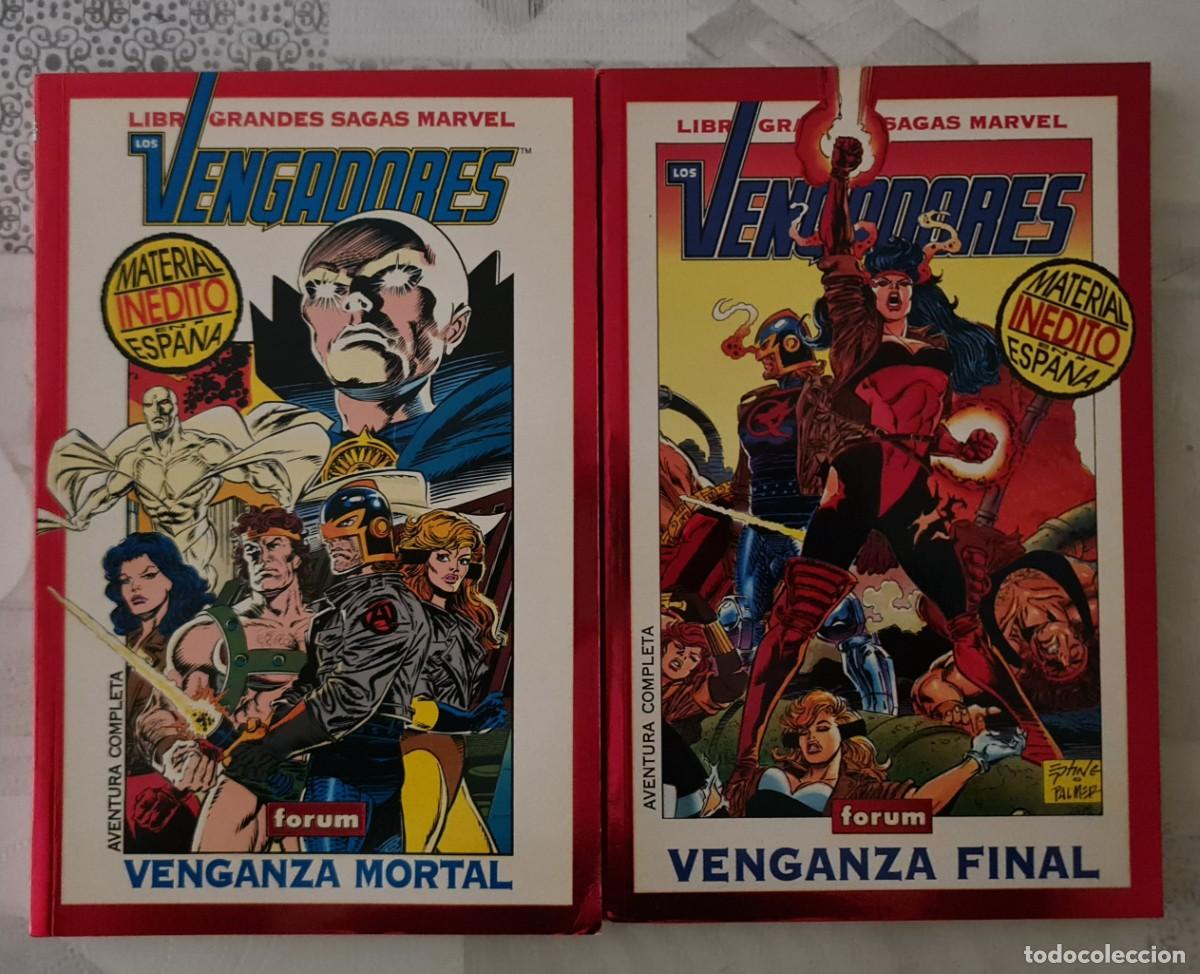 C&oacute;mics: GRANDES SAGAS MARVEL. LOS VENGADORES 1 y 11 de 21 tomos. Comics Forum 1994