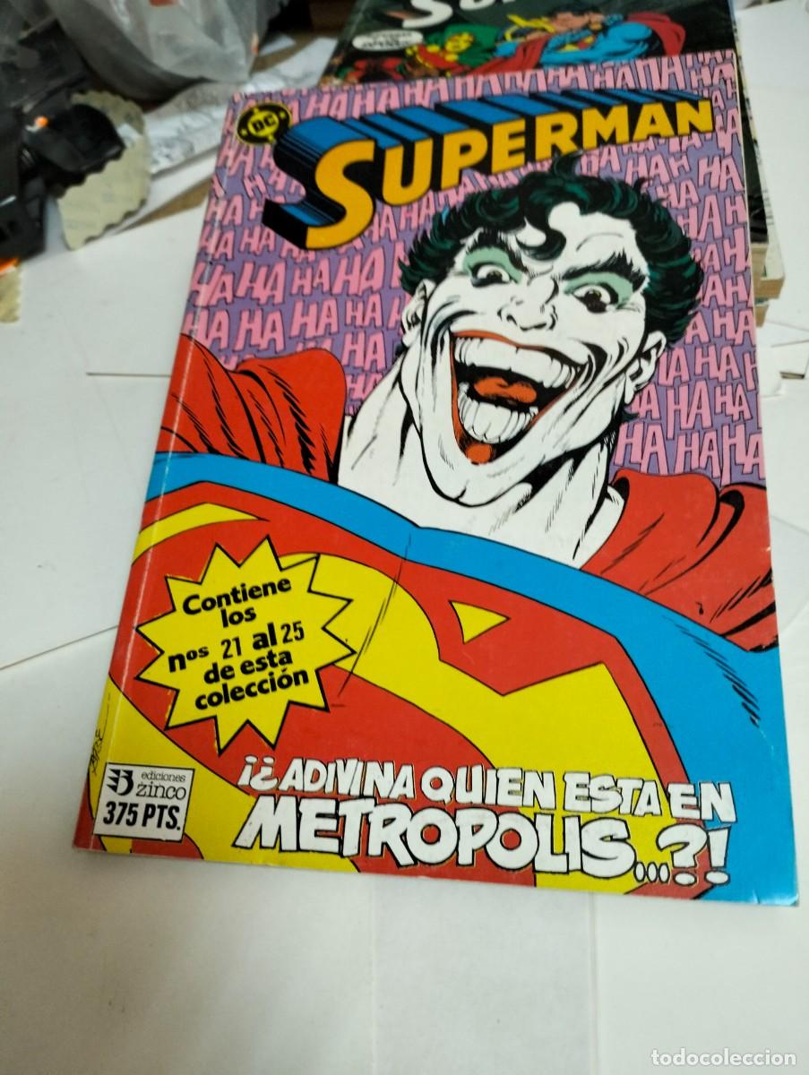 C&oacute;mics: SUPERMAN .. tomo 13... # 21 al 25 . ( RETAPADO 4. N&Uacute;MEROS )... ZINCO