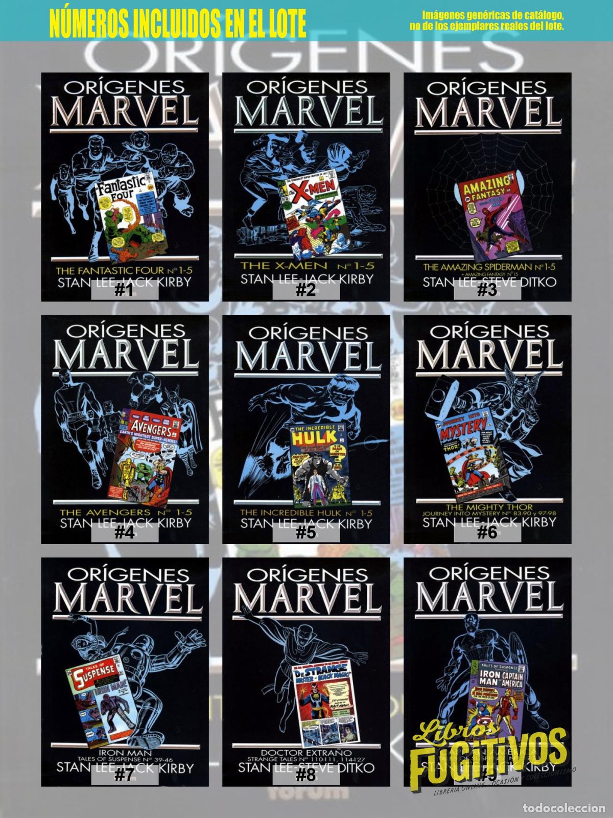 C&oacute;mics: OR&Iacute;GENES MARVEL 1 A 9. COMPLETA. Forum, 1991 - Foto 3