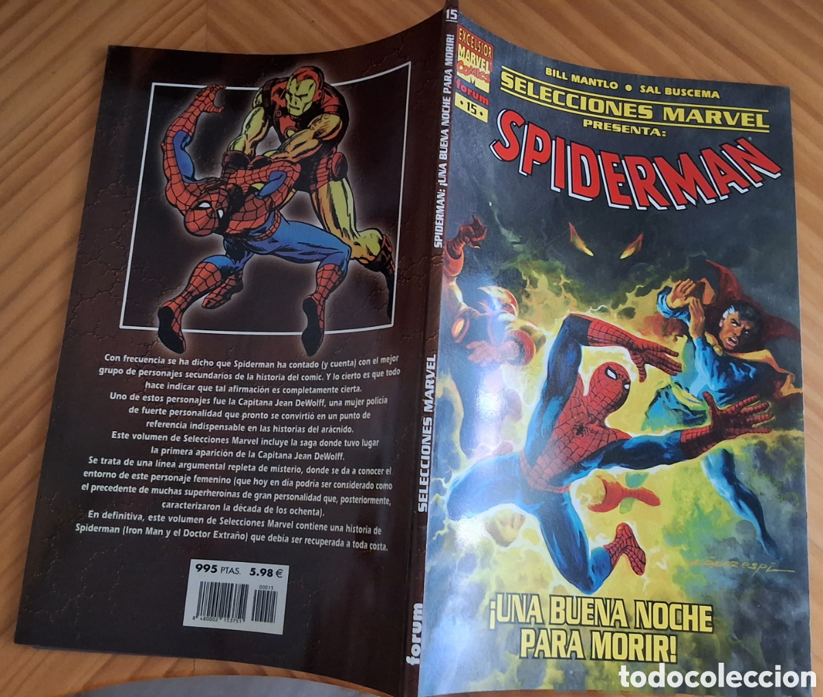 C&oacute;mics: Spiderman selecciones marvel comic n&uacute;mero 15 a&ntilde;o 2001/3 edita forum