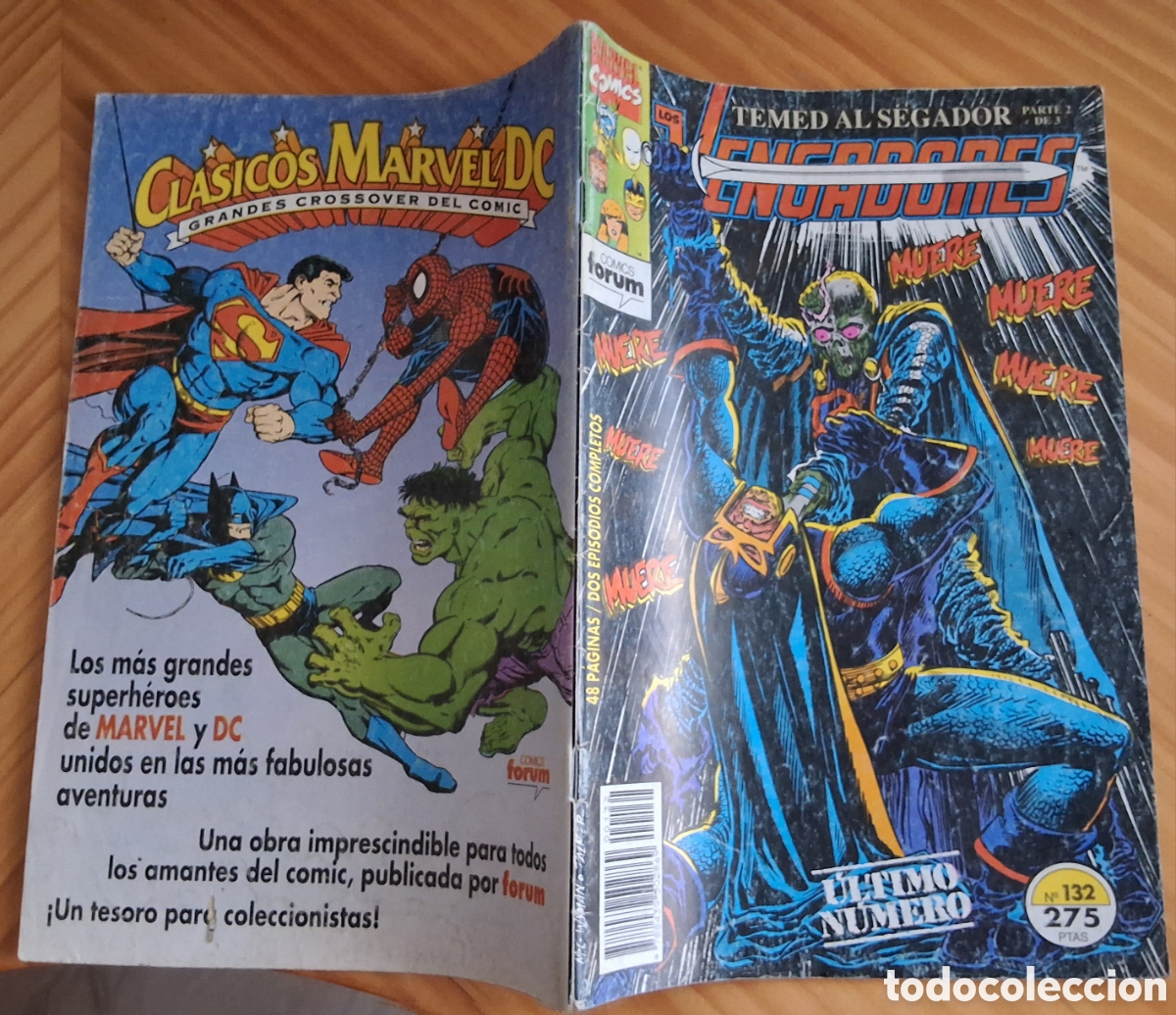 C&oacute;mics: Los vengadores comic n&uacute;mero 132 &uacute;ltimo n&uacute;mero a&ntilde;o 1994/1 edita