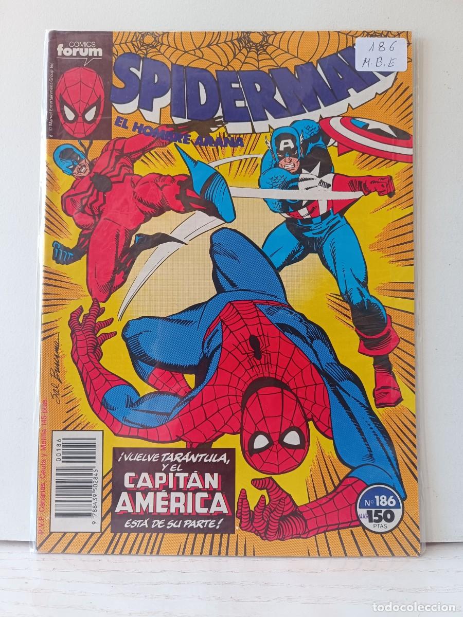 C&oacute;mics: SPIDERMAN NUMERO 186 FORUM LA PEGATINA ESTA EN LA FUNDA