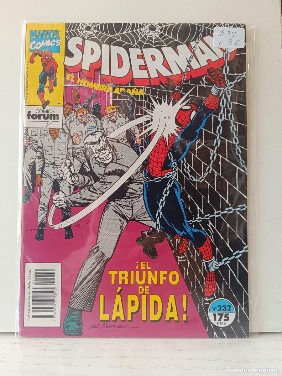 C&oacute;mics: SPIDERMAN NUMERO 232 FORUM LA PEGATINA ESTA EN LA FUNDA