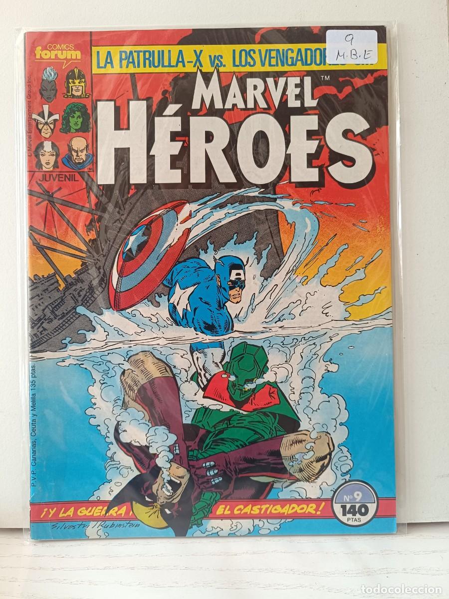C&oacute;mics: MARVEL HEROES NUMERO 9 FORUM LA PEGATINA ESTA EN LA FUNDA